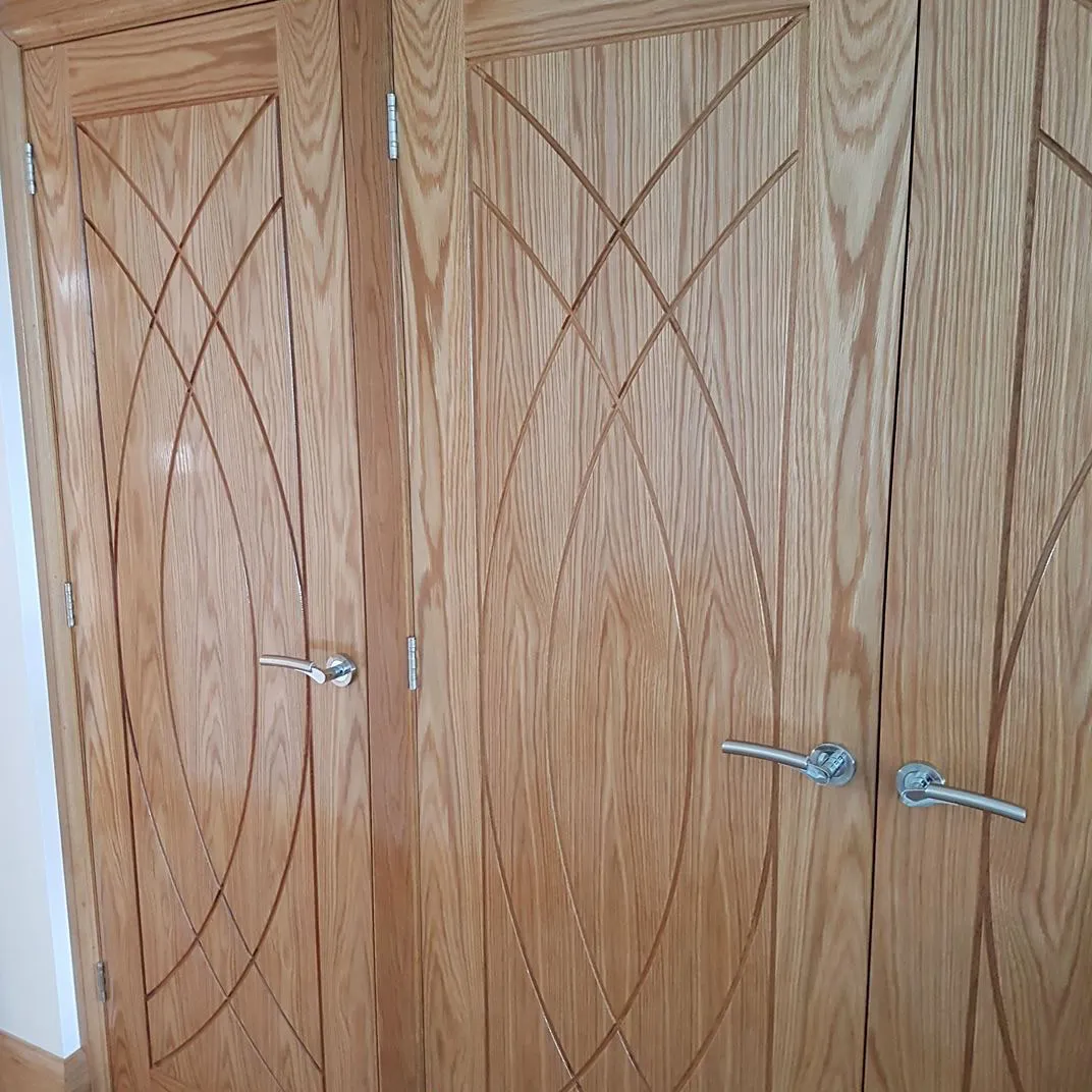 detailed timber door